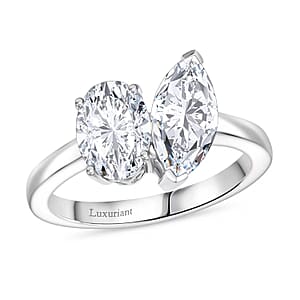 IGI Certified 950 Platinum Luxuriant Lab Grown Diamond (E-F, VS) Toi Moi Ring (Size 11.0) 2.60 ctw