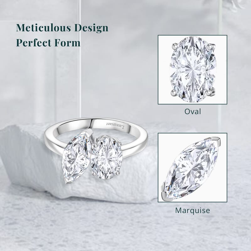 IGI Certified Luxuriant Lab Grown Diamond E-F VS 2.60 ctw Toi Moi Ring in 950 Platinum (Size 6.0)