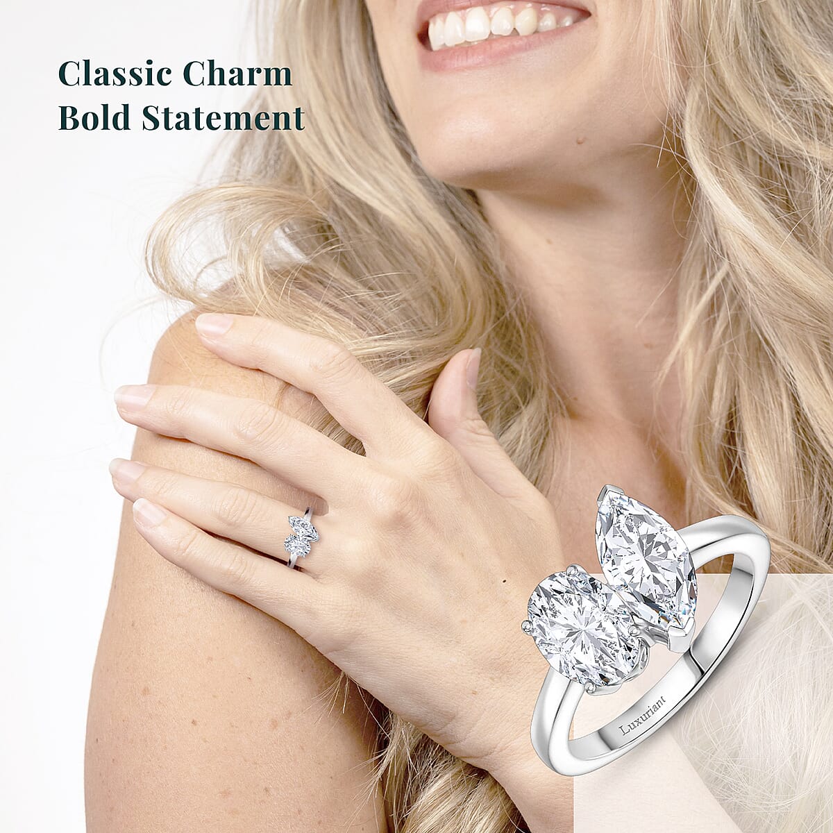 IGI Certified Luxuriant Lab Grown Diamond E-F VS 2.60 ctw Toi Moi Ring in 950 Platinum (Size 8.0) image number 1