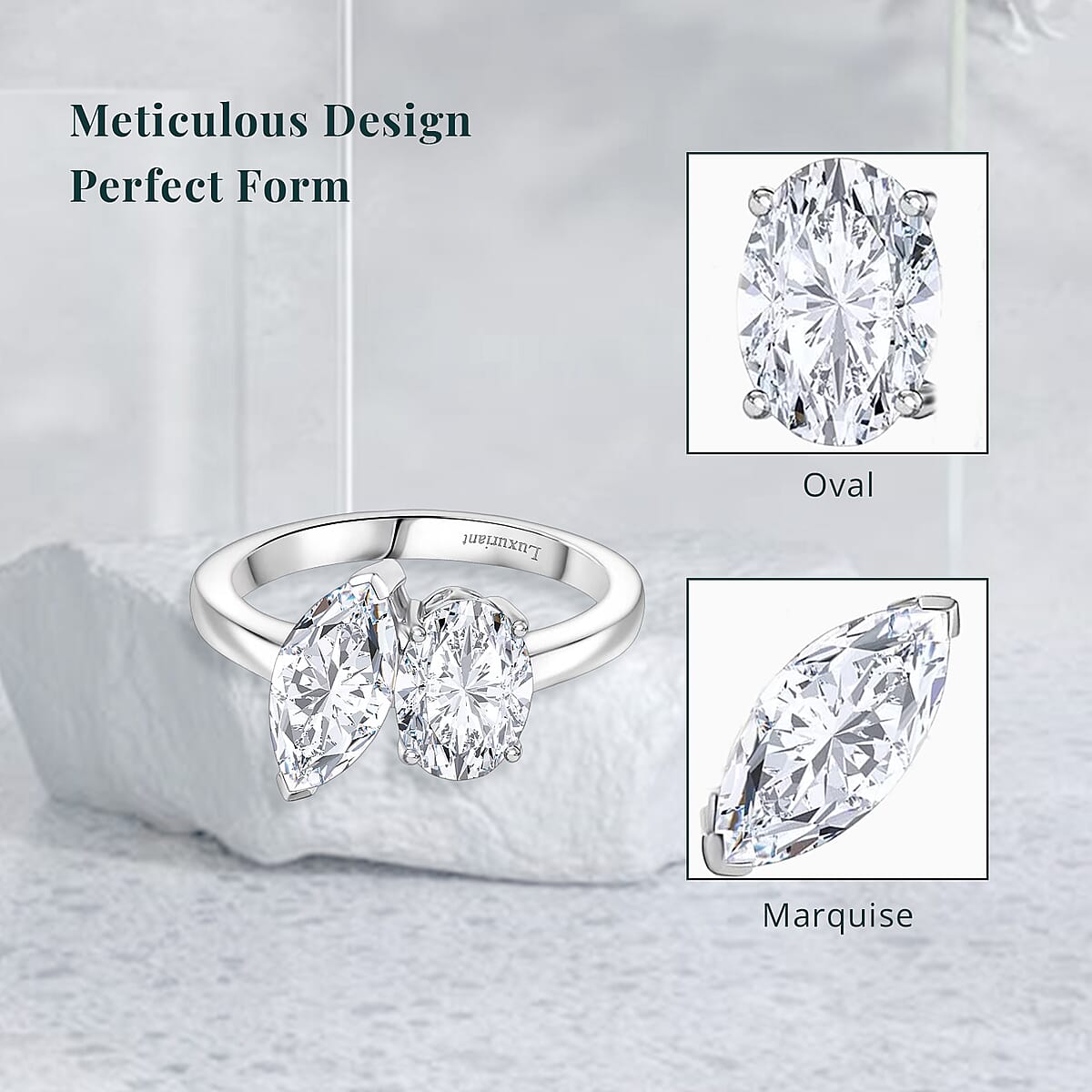 IGI Certified Luxuriant Lab Grown Diamond E-F VS 2.60 ctw Toi Moi Ring in 950 Platinum (Size 8.0) image number 5