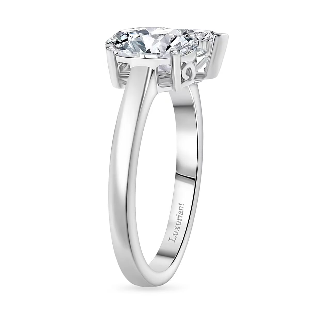 IGI Certified Luxuriant Lab Grown Diamond E-F VS 2.60 ctw Toi Moi Ring in 950 Platinum (Size 8.0) image number 8