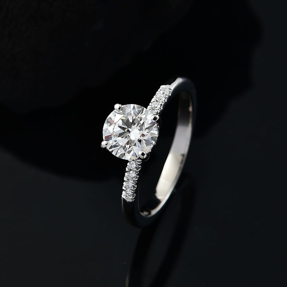 950 Platinum Luxuriant Lab Grown Diamond (E-F, VS) Ring (Size 10.0) 1.50 ctw image number 1