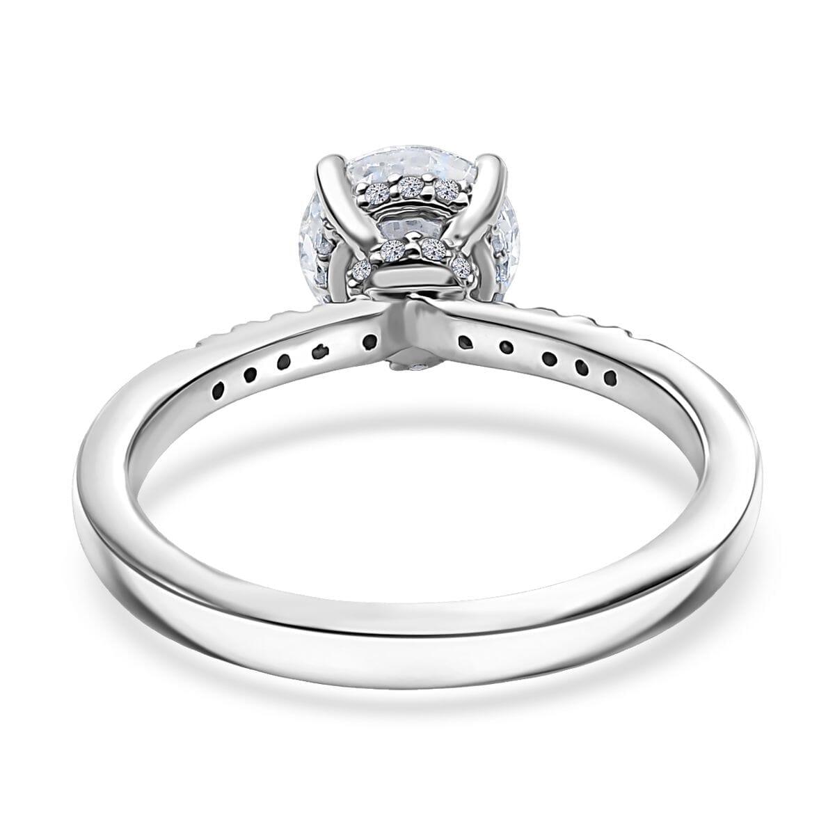 950 Platinum Luxuriant Lab Grown Diamond (E-F, VS) Ring (Size 10.0) 1.50 ctw image number 4