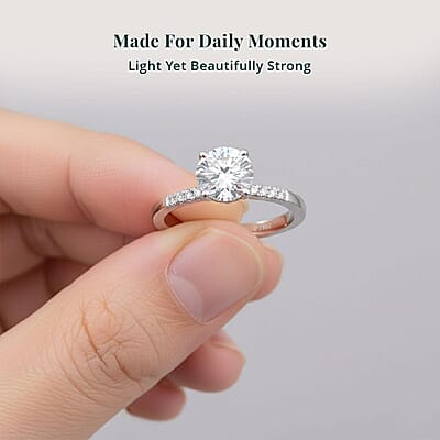 IGI Certified Luxuriant Lab Grown Diamond (E-F, VS) Halo Ring in 950 Platinum 1.50 ctw (Size 12.0)