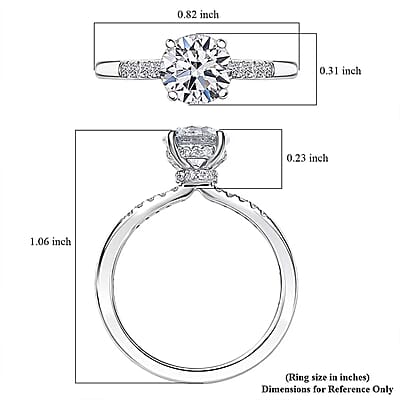 IGI Certified Luxuriant Lab Grown Diamond (E-F, VS) Halo Ring in 950 Platinum 1.50 ctw (Size 5.0)