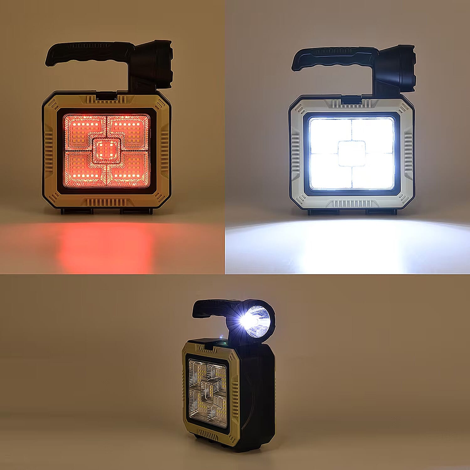 Solar Flash Light Tool Box Set - White