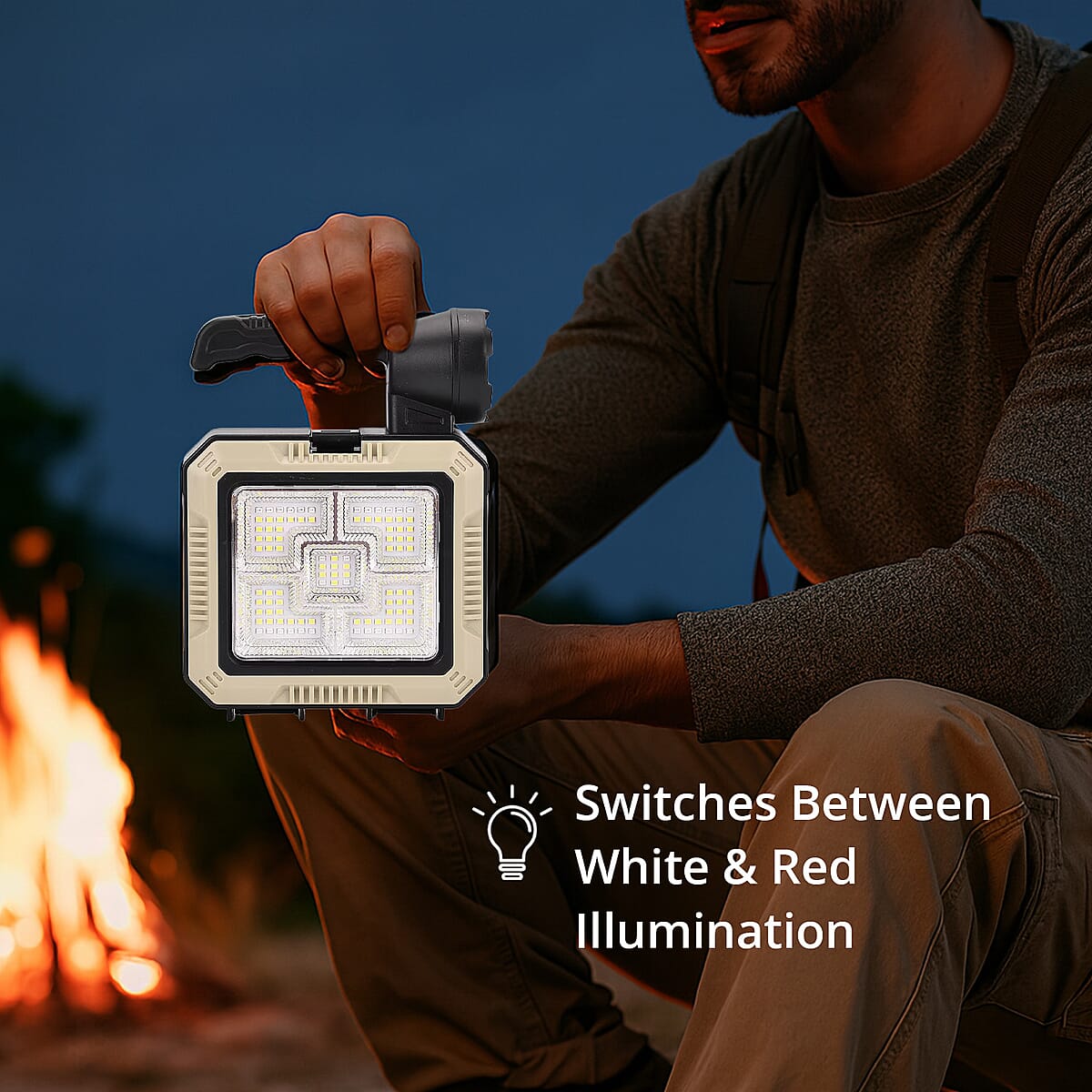 Solar Flash Light Tool Box Set - White image number 4