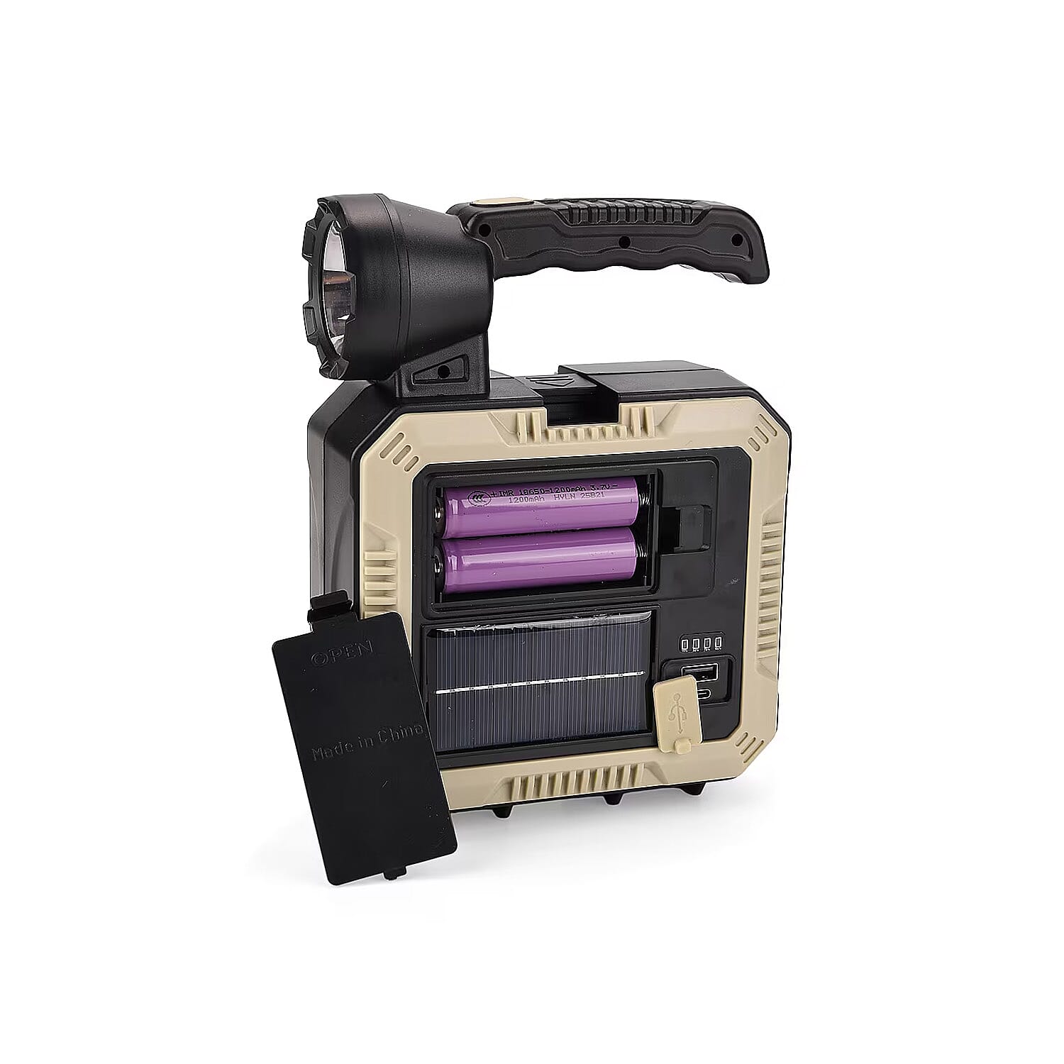 Solar Flash Light Tool Box Set - White