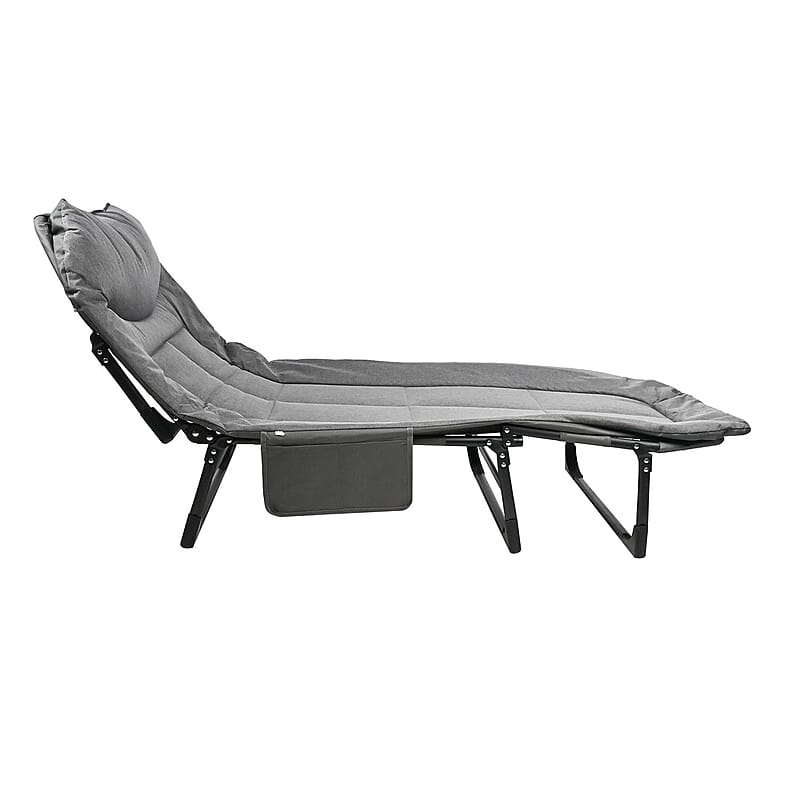 CLOSEOUT Grey Folding Outdoor/Indoor Cot 70X30 Inches