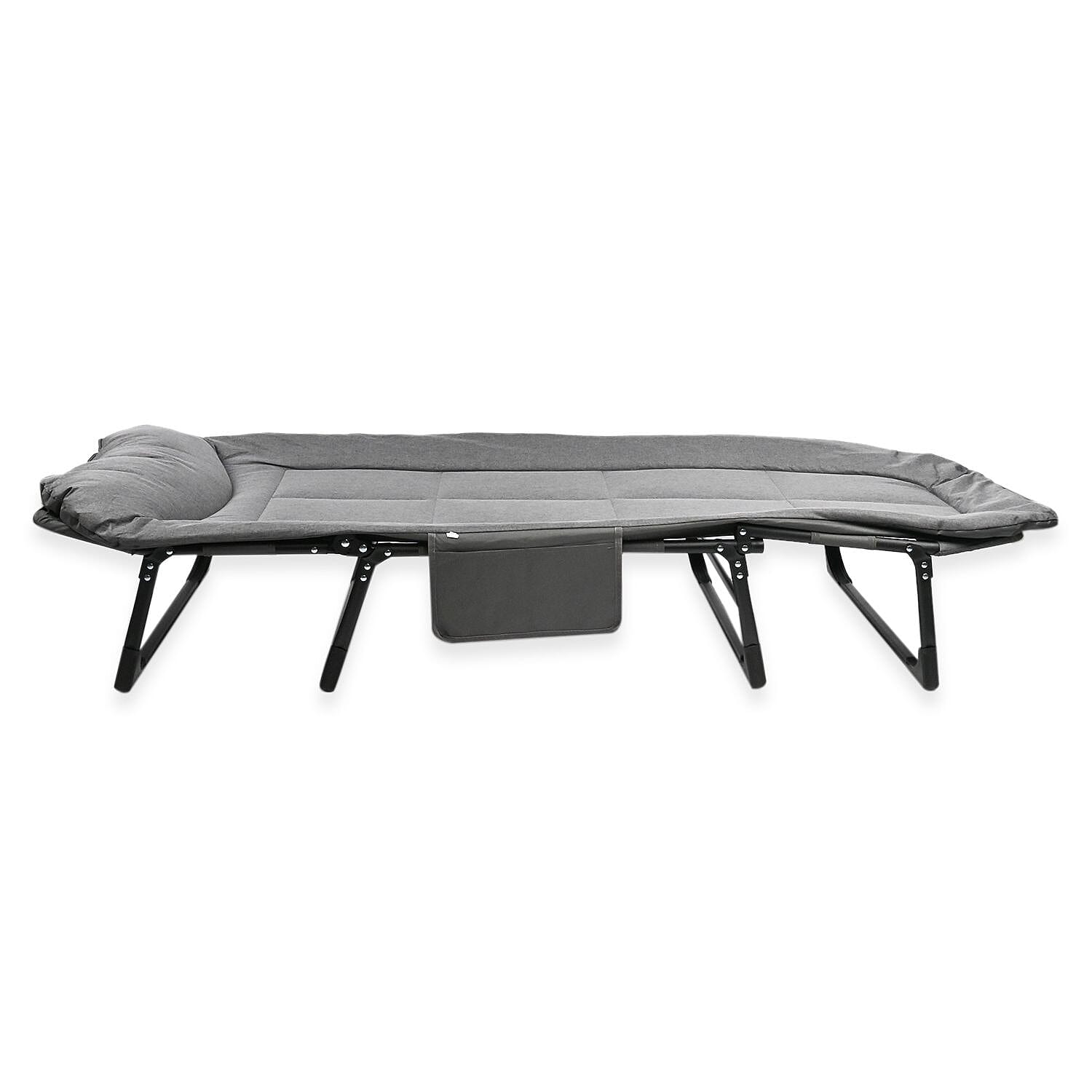 CLOSEOUT Grey Folding Outdoor/Indoor Cot 70X30 Inches