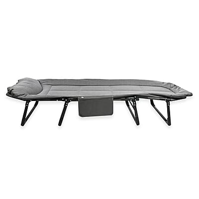 CLOSEOUT Grey Folding Outdoor/Indoor Cot 70X30 Inches