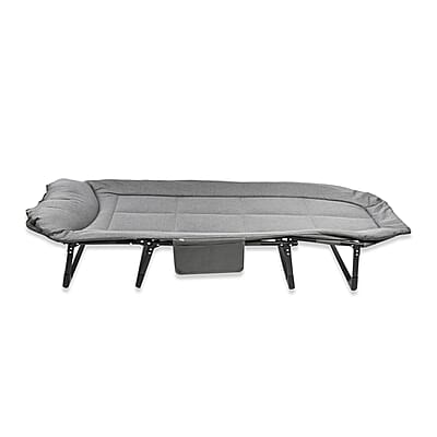 CLOSEOUT Grey Folding Outdoor/Indoor Cot 70X30 Inches