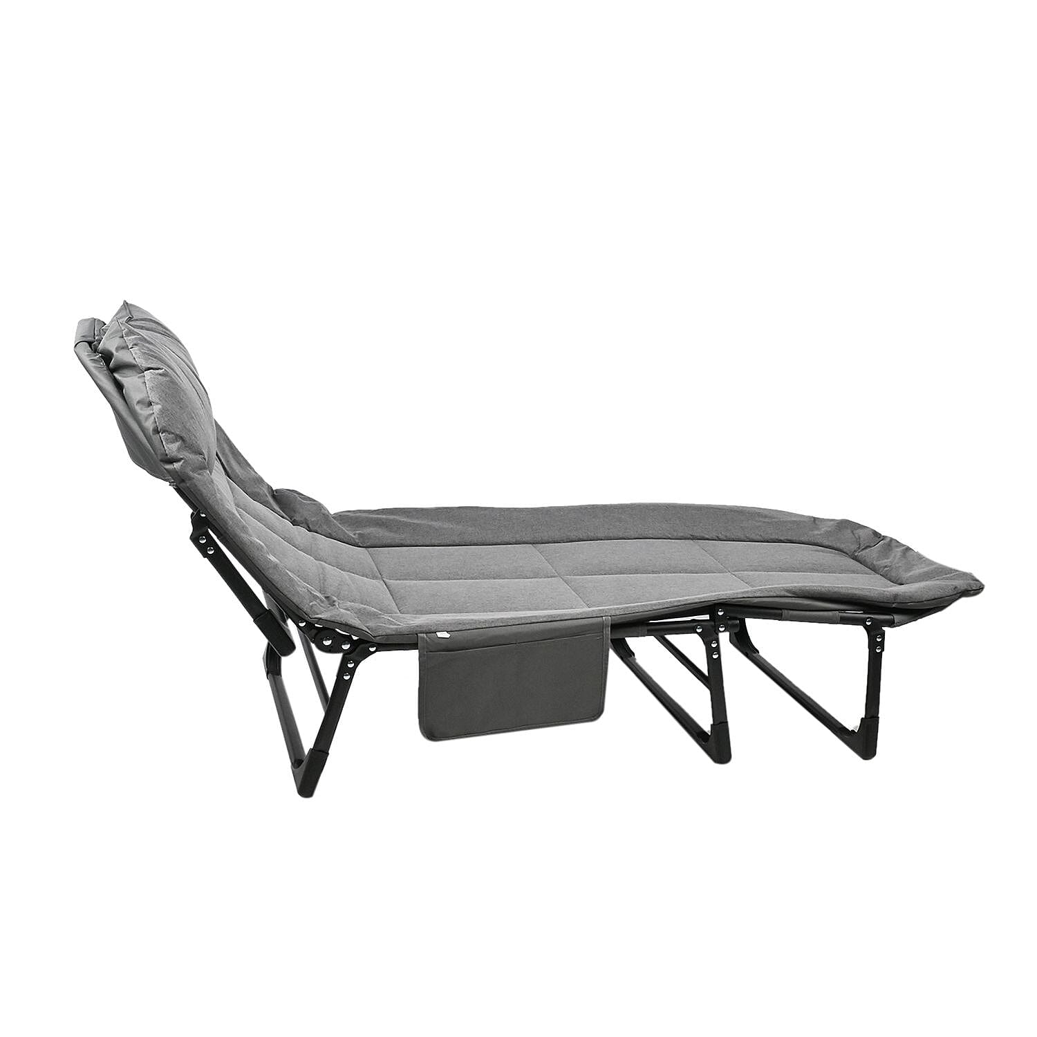 CLOSEOUT Grey Folding Outdoor/Indoor Cot 70X30 Inches