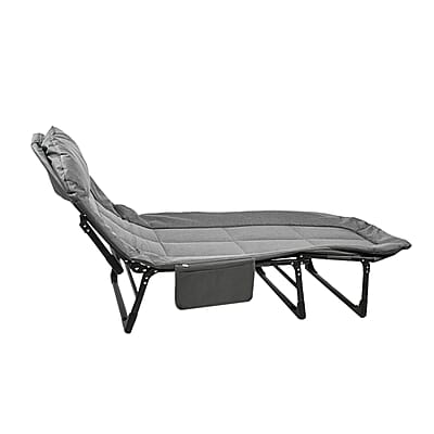 CLOSEOUT Grey Folding Outdoor/Indoor Cot 70X30 Inches