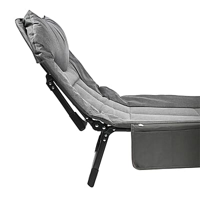 CLOSEOUT Grey Folding Outdoor/Indoor Cot 70X30 Inches
