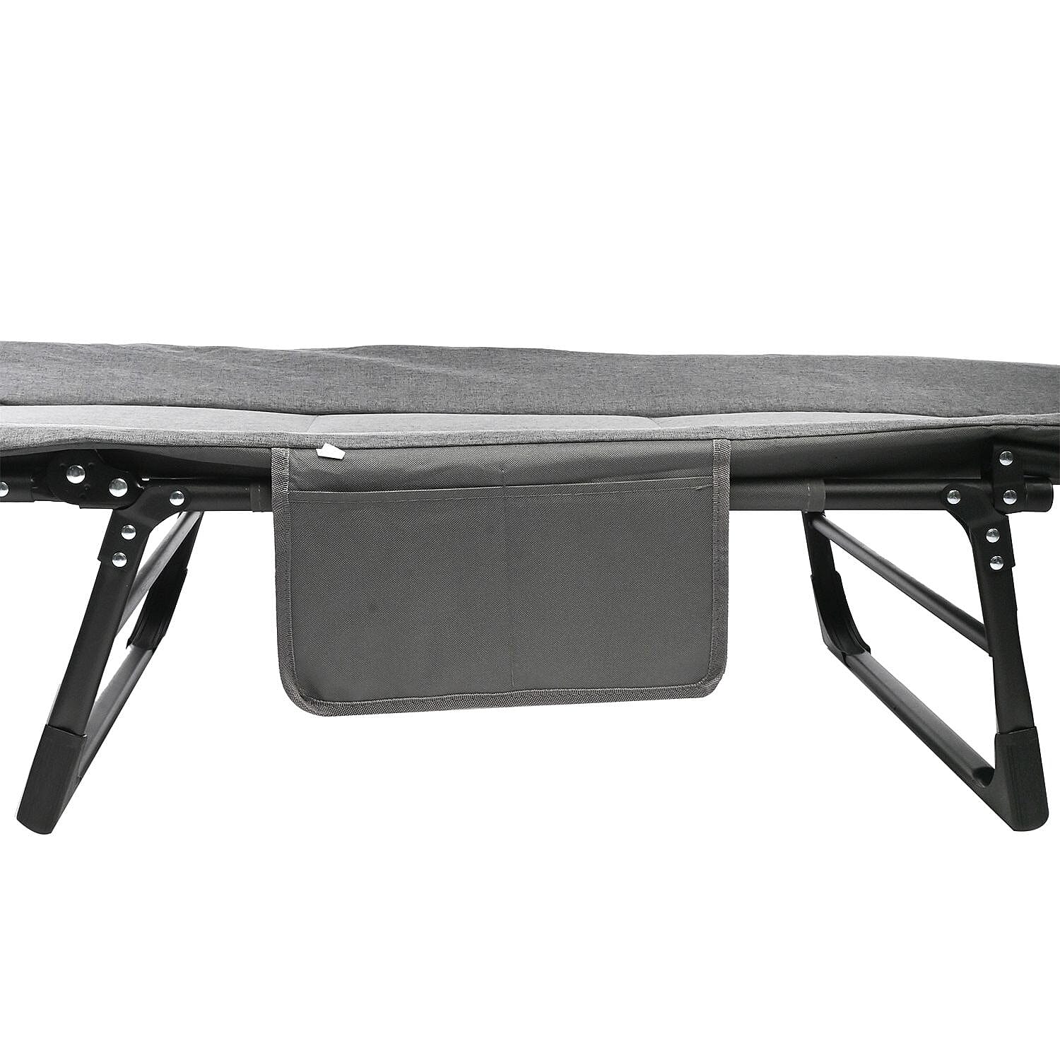 CLOSEOUT Grey Folding Outdoor/Indoor Cot 70X30 Inches