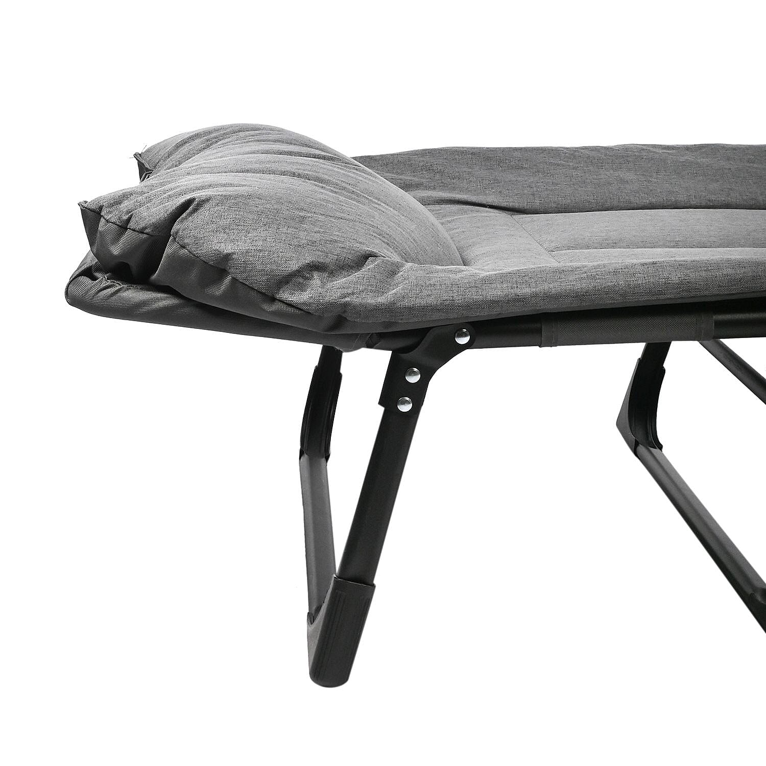 CLOSEOUT Grey Folding Outdoor/Indoor Cot 70X30 Inches