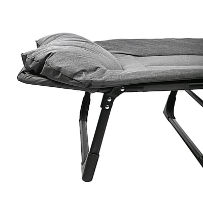 CLOSEOUT Grey Folding Outdoor/Indoor Cot 70X30 Inches
