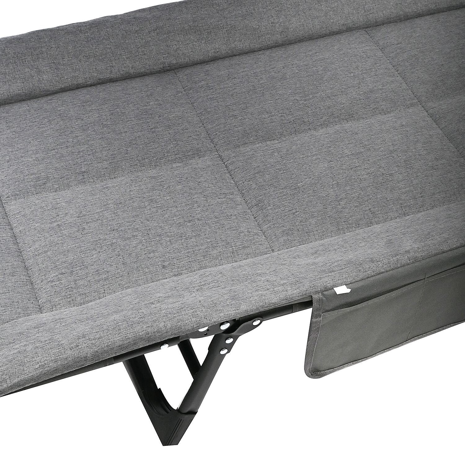 CLOSEOUT Grey Folding Outdoor/Indoor Cot 70X30 Inches