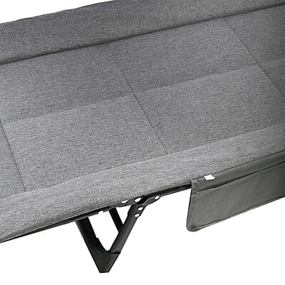 CLOSEOUT Grey Folding Outdoor/Indoor Cot 70X30 Inches