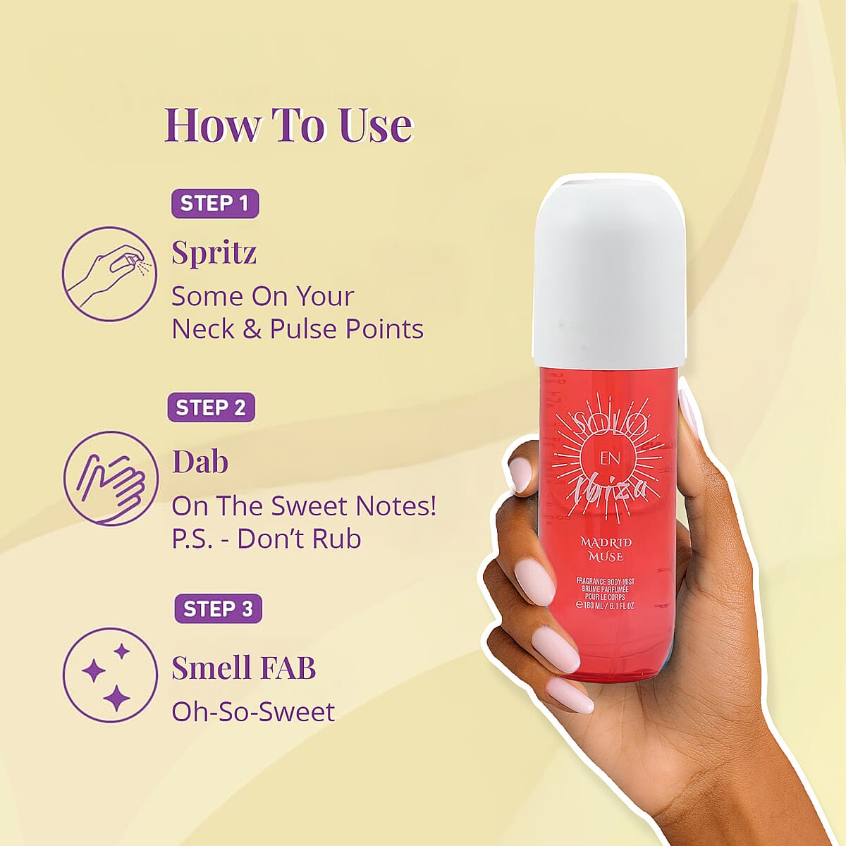 CLOSEOUT SOLO EN IBIZA Madrid Muse Body Mist (6.1oz) image number 5