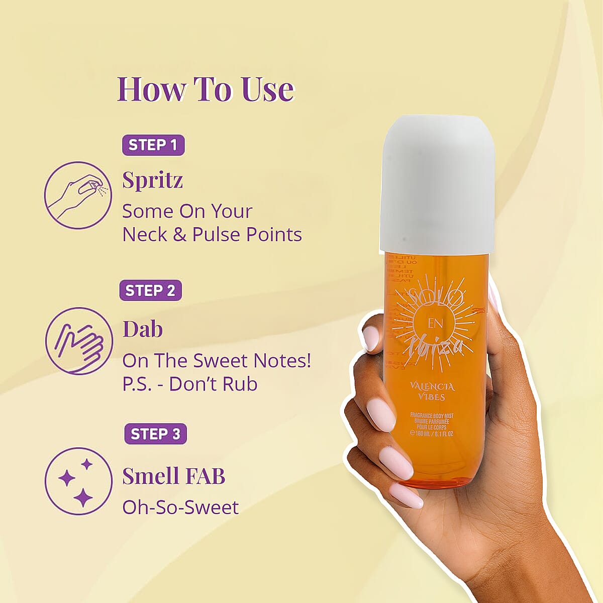 SOLO EN IBIZA Valencia Vibes Body Mist 6.1oz image number 5