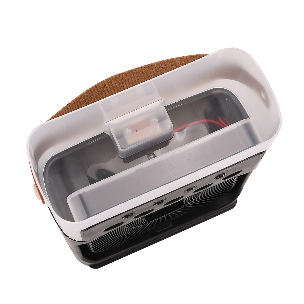 Multifunctional 5-hole Humidifier Fan with Handle with Flashing Light - Black image number 5
