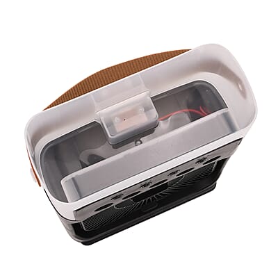 Multifunctional 5-hole Humidifier Fan with Handle with Flashing Light - Black