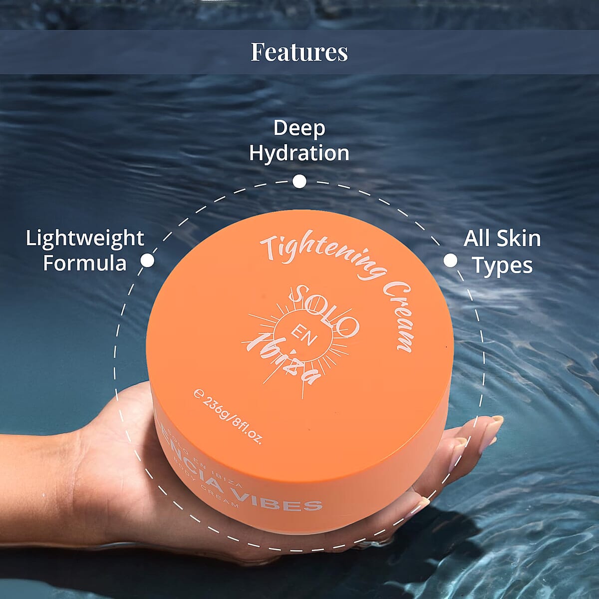 SOLO EN IBIZA Valencia Vibes 8oz Body Cream image number 3