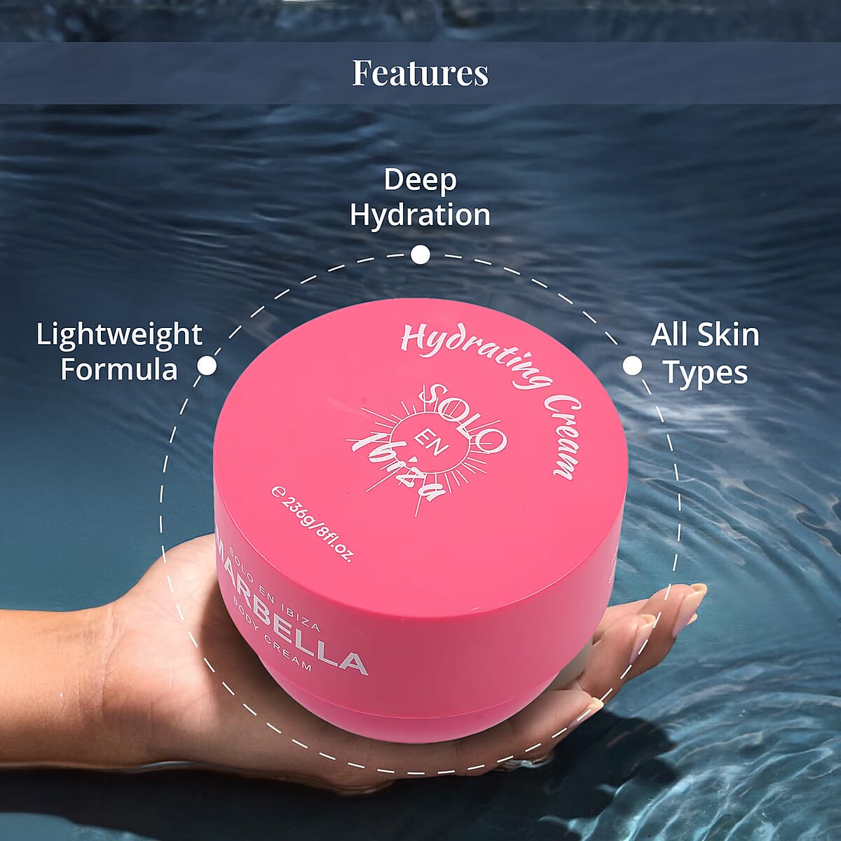 SOLO EN IBIZA Marbella 8oz Body Cream image number 3