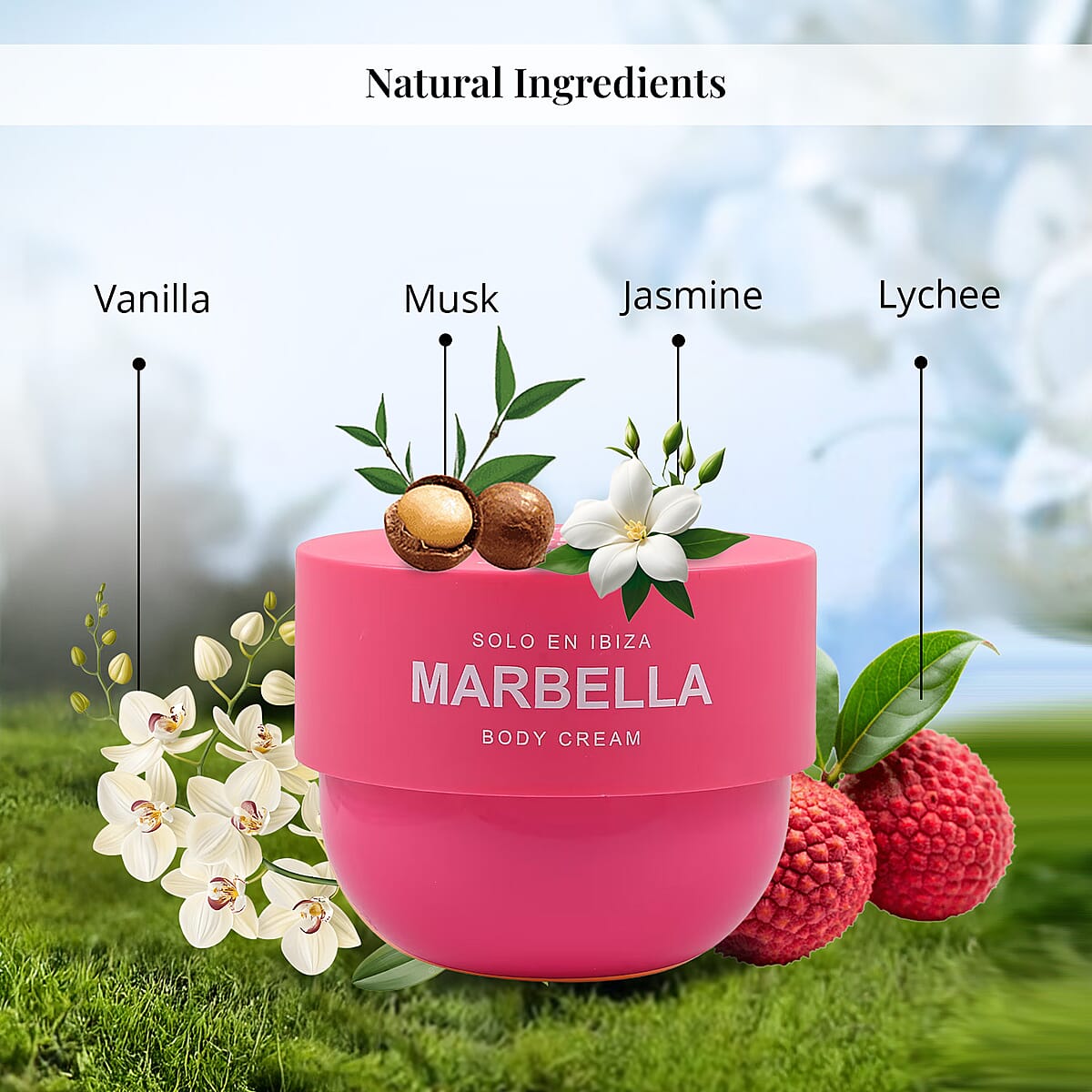 SOLO EN IBIZA Marbella 8oz Body Cream image number 4