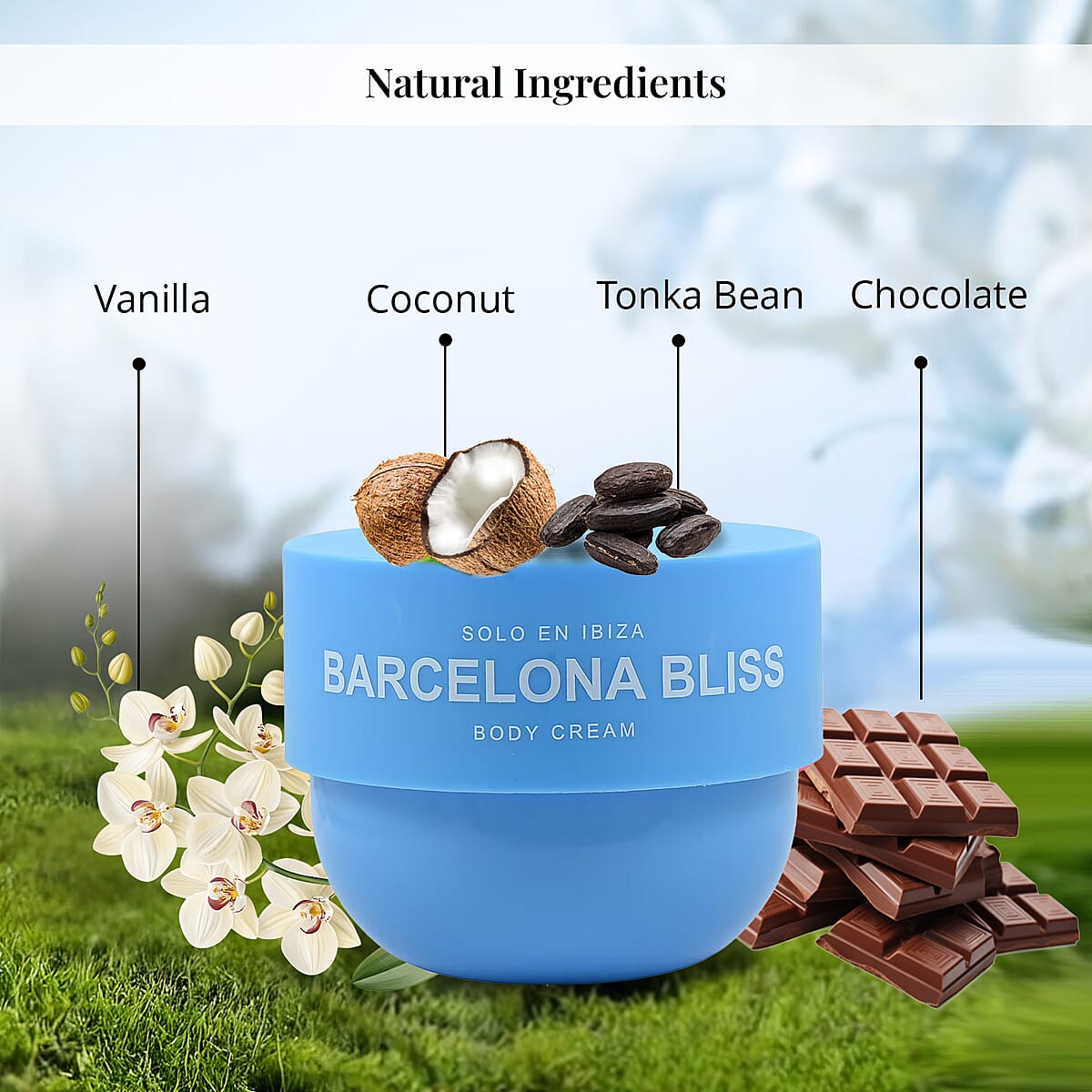 SOLO EN IBIZA Barcelona Bliss Body Cream 8oz  image number 4