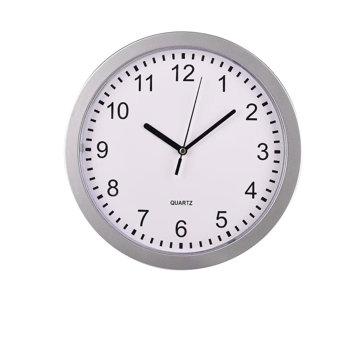 Livmore Silver Color Wall Clock with Three Shelves Hidden Compartment (1xAA Battery Not Included) image number 0