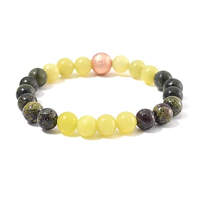 Multi Gemstone 90.00 ctw Beaded Stretch Bracelet