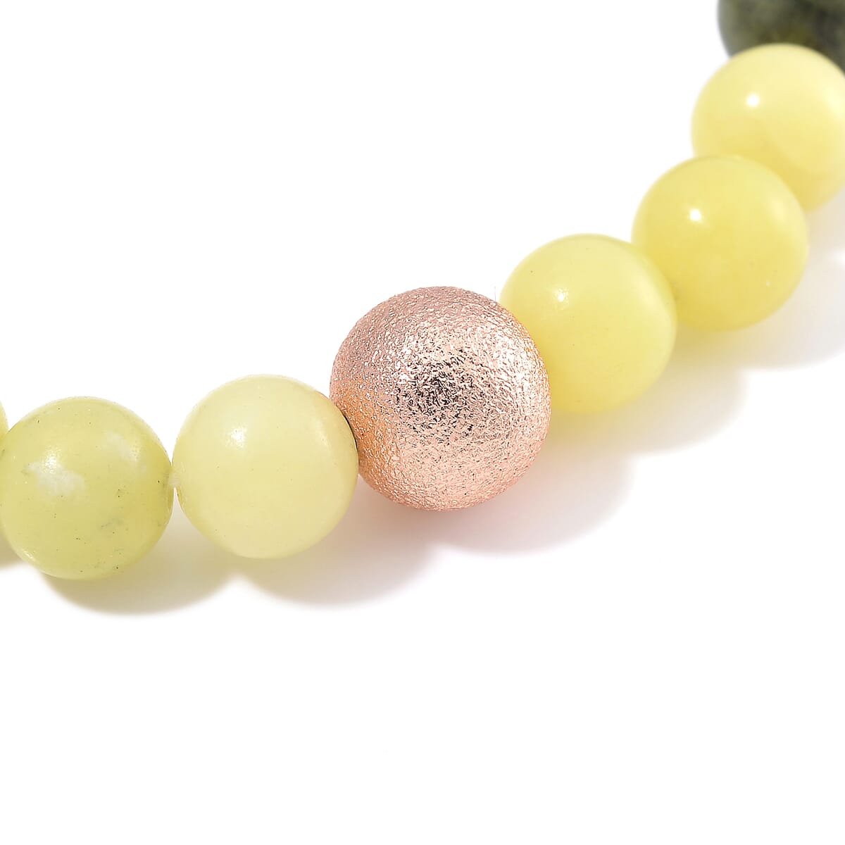 Multi Gemstone 90.00 ctw Beaded Stretch Bracelet in Rosetone (6.5-7In) image number 3