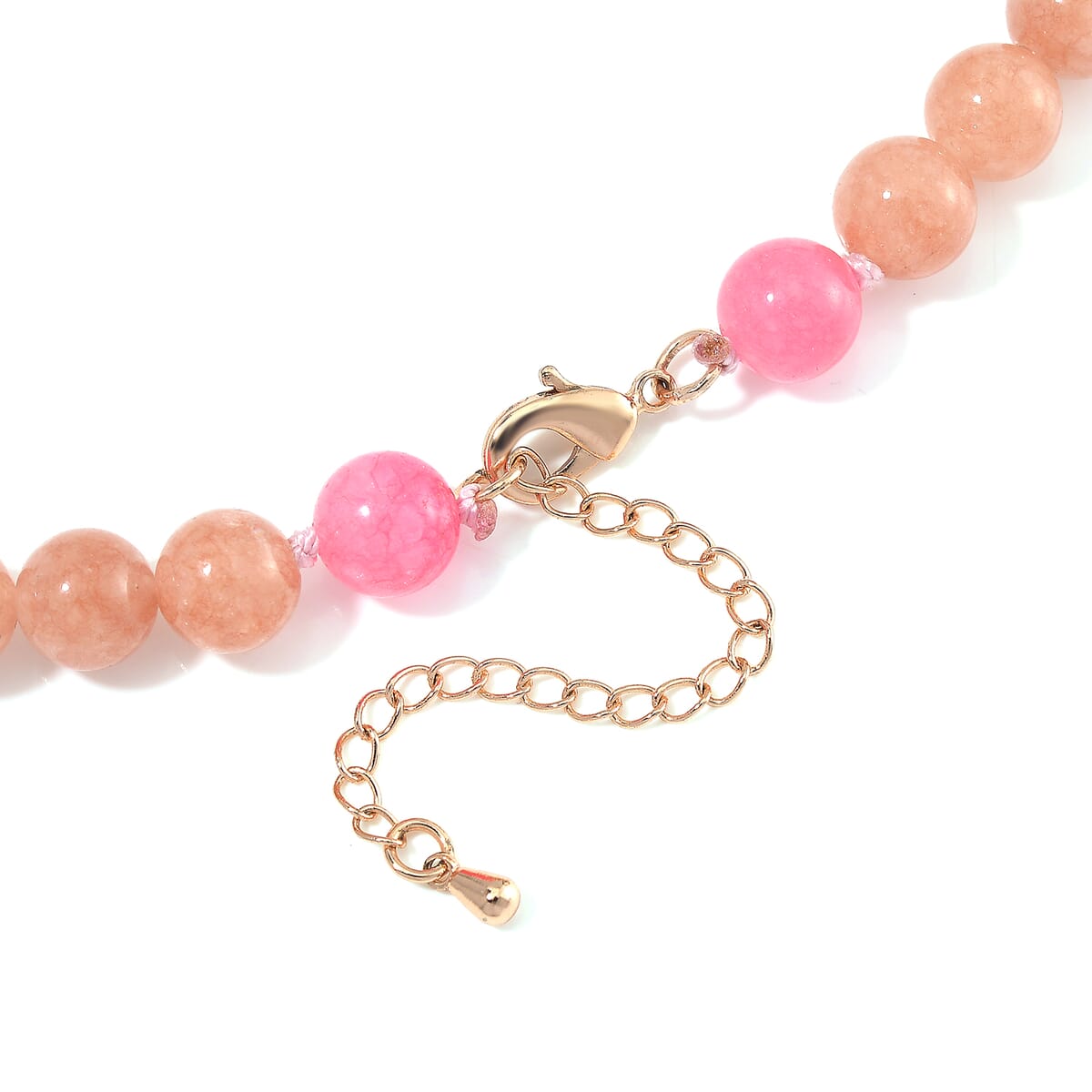 Multi Gemstone 210.00 ctw Beaded Necklace in Rosetone 18-20 Inches image number 4
