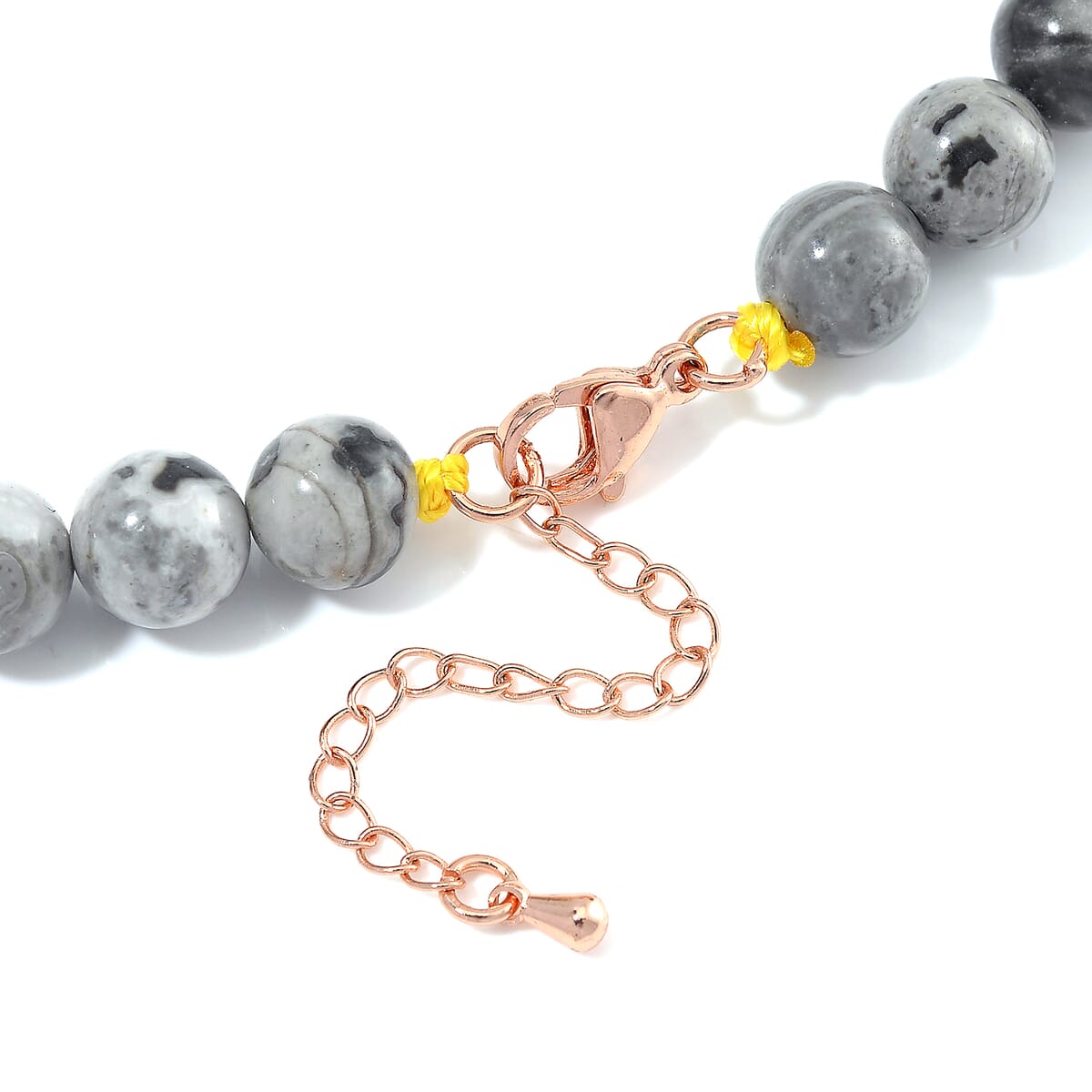 Multi Gemstone 210.00 ctw Beaded Necklace in Rosetone 18-20 Inches image number 3