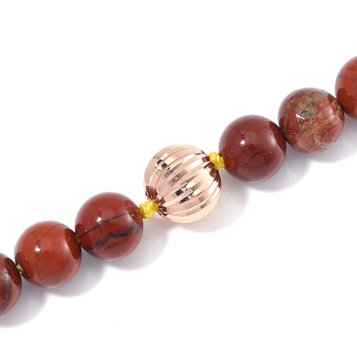 Multi Gemstone 210.00 ctw Beaded Necklace in Rosetone 18-20 Inches image number 3