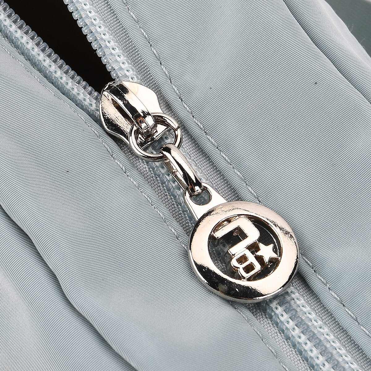  Mint Green Multi Pocket Nylon Crossbody Bag with Shoulder Strap image number 7