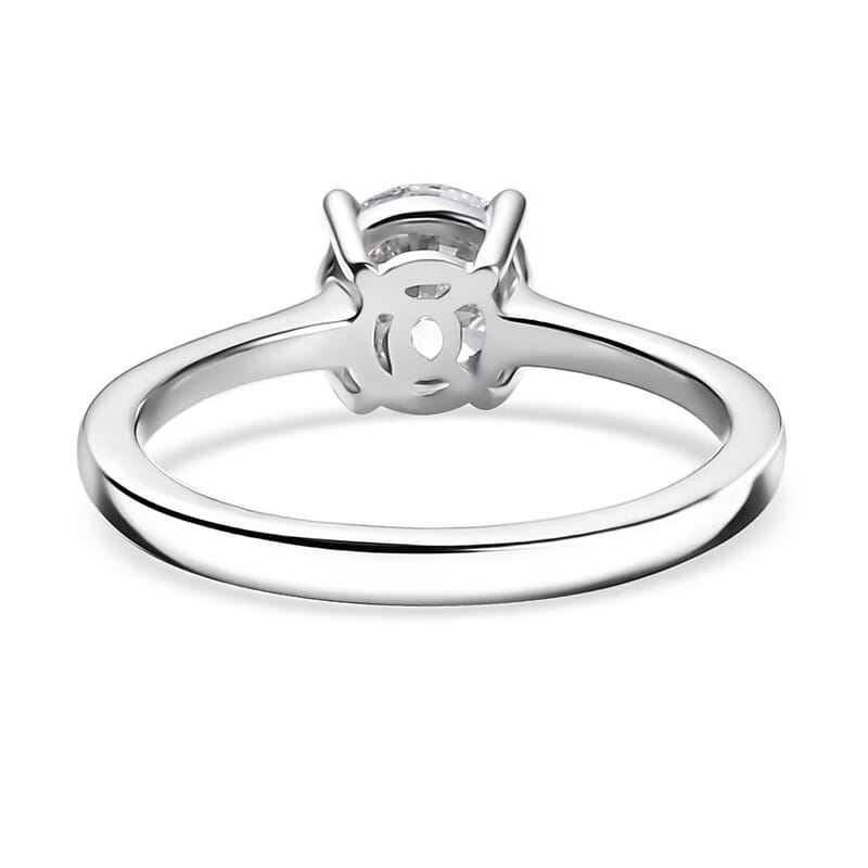 Luxuriant Diamond Lab Grown Diamond (E-F, VS) Ring in 18K Vermeil YG Over Sterling Silver (Size 10.0) 1.10 ctw