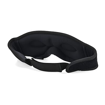 Wireless 3D Bluetooth Music Hood Eye Mask - Black