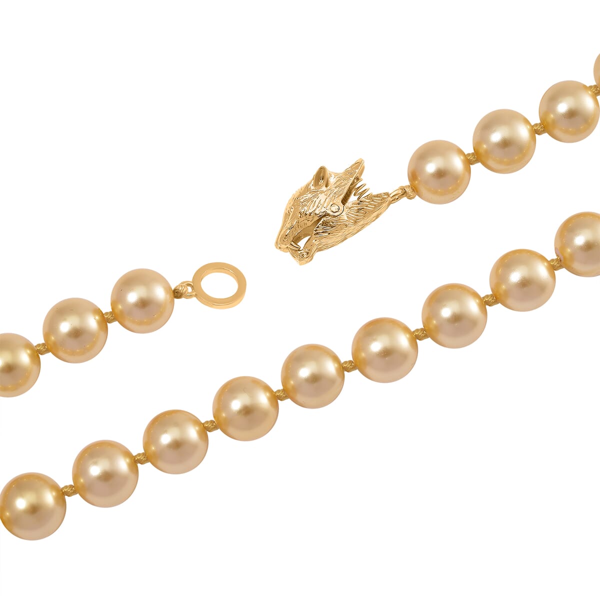  Golden Shell Pearl  Necklace (Size - 20) 380.00 380.00 ctw image number 2