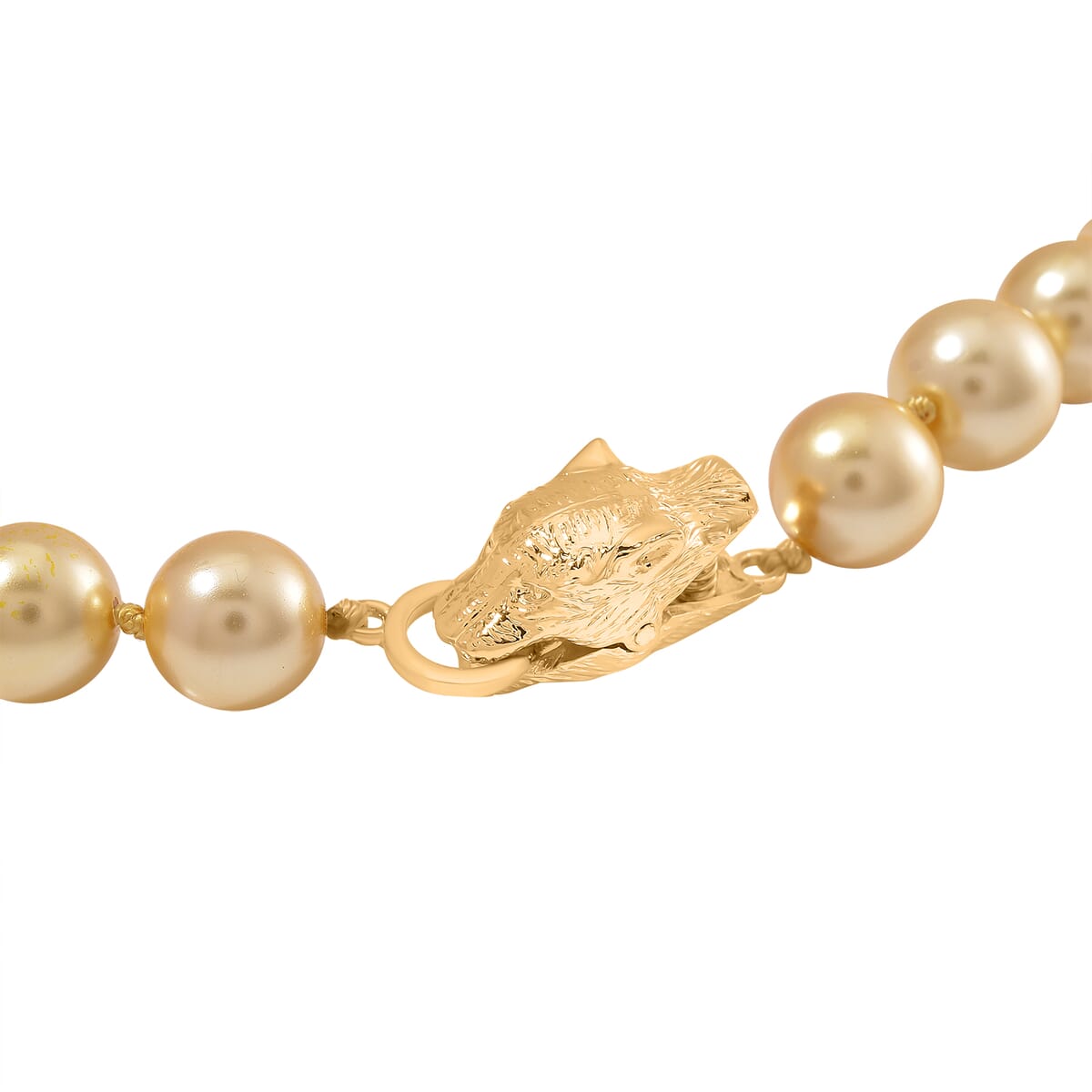  Golden Shell Pearl  Necklace (Size - 20) 380.00 380.00 ctw image number 3