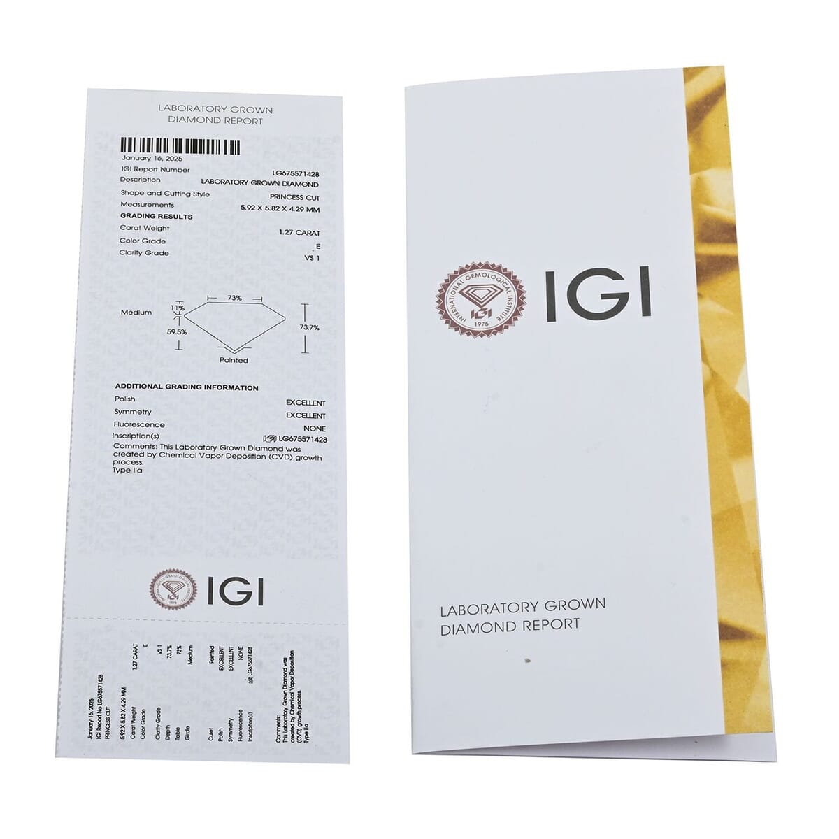 IGI Certified Luxuriant Lab Grown Diamond E-F VS 2.00 ctw Princess Harmony Ring in 950 Platinum (Size 10.0) image number 6