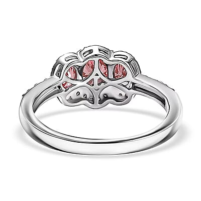 SGL Certified Luxuriant Lab Grown Pink Diamond, Lab Grown Diamond Love Ring in 950 Platinum 1.25 ctw (Size 5.0)