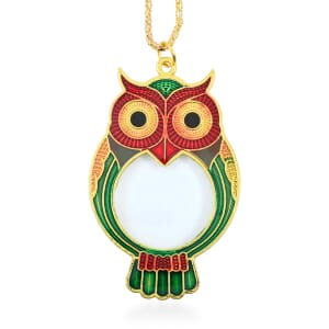 CLOSEOUT Pinpoint Owl Necklace Magnifier 1