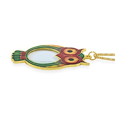 CLOSEOUT Pinpoint Owl Necklace Magnifier 1