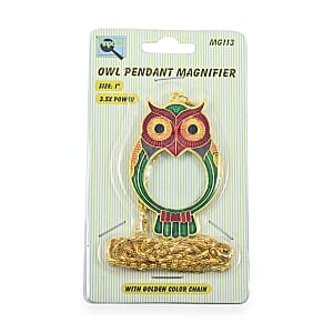 CLOSEOUT Pinpoint Owl Necklace Magnifier 1
