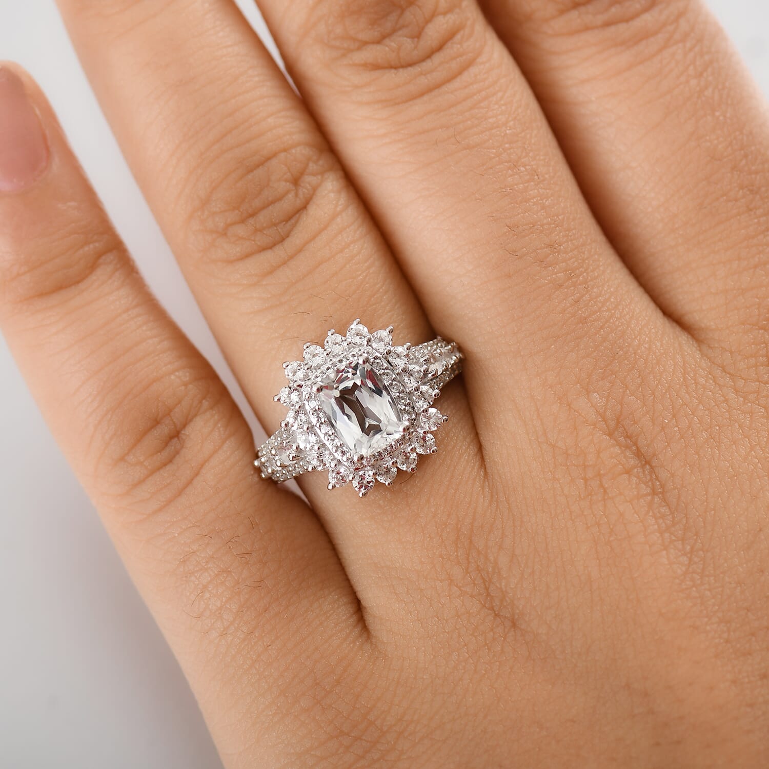 円高還元 2.90 Topaz Golconda D'Joy Buy ctw in Ring Halo Double ウェア