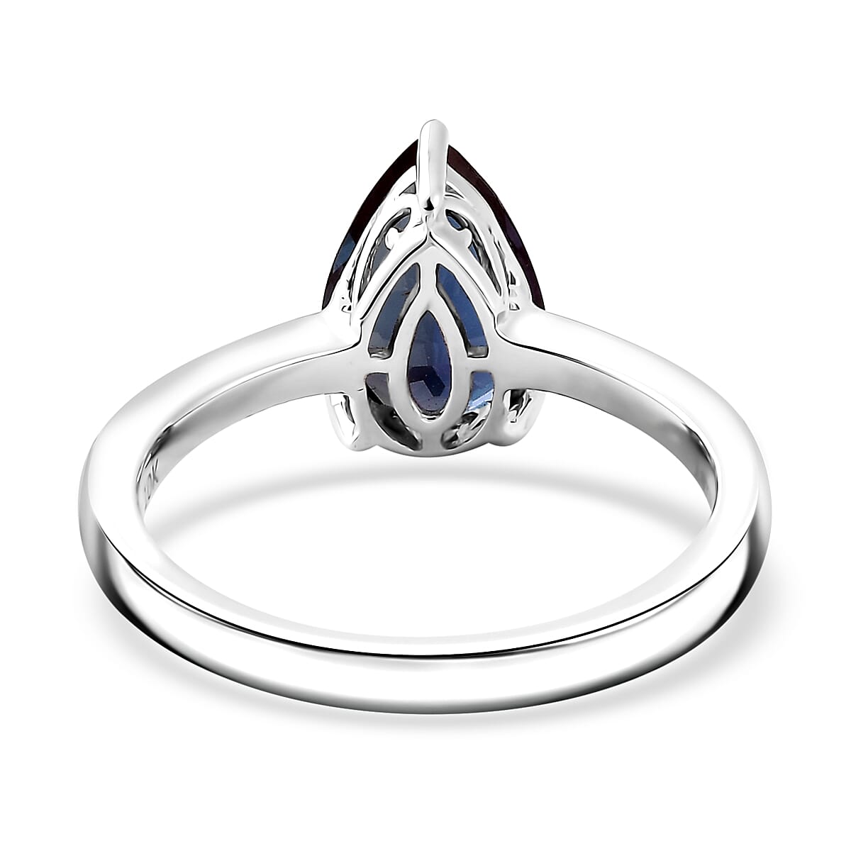 Certified & Appraised AAA Luxuriant Lab Grown Alexandrite 2.06 ctw Solitaire Ring in 10K White Gold (Size 7.0) image number 4